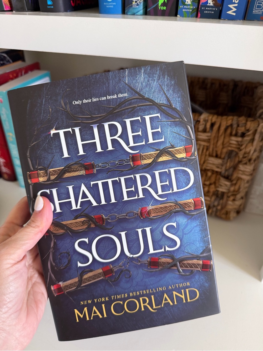 Three Shattered Souls by Mai Corland - Blue Hardcover Novel